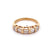 Vintage Baguette Diamond 14 Karat Yellow Gold Ring