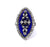Georgian Diamond Enamel 18 Karat Gold Silver Ring