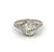 Edwardian GIA 1.51 Carats Old European Cut Diamond Platinum Filigree Ring