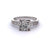 Art Deco Old Mine Cut Diamond Platinum Ring