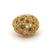 Vintage French Gemstone 18k Yellow Gold Bouquet Dome Ring