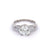 Vintage GIA 1.62 Carats Round Brilliant Cut Diamond Platinum Ring