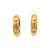 Vintage Tiffany & Co. Italy Diamond 18 Karat Yellow Gold Hoop Earrings