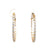 Diamond 14 Karat Yellow Gold Hoop Earrings