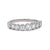Vintage 0.85 Carat Diamond Platinum Half Eternity Band