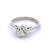 Mid Century French GIA 1.09 Carat Old European Cut Diamond 18k White Gold Solitaire Ring