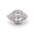 Art Deco GIA 1.12 Carats Old European Cut Diamond Platinum Filigree Ring