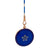 Edwardian Diamond Royal Blue Guilloche Enamel 14k Yellow Gold Locket and Chain Necklace