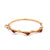 Victorian Garnet 14k Yellow Gold Bangle Bracelet