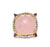 Rose Quartz Diamond Pink Tourmaline 18 Karat Yellow Gold Cocktail Ring
