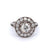 Art Deco French GIA 1.19 Carats Old European Cut Diamond Platinum Target Ring