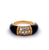 Vintage Van Cleef & Arpels Diamond Onyx 18 Karat Yellow Gold Philippine Ring