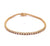 Diamond 14 Karat Yellow Gold Tennis Bracelet