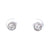 One Carat Old European Cut Diamonds 18 Karat White Gold Stud Earrings