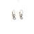 Antique Inspired 1.07 Carat Diamond Platinum 18 Karat Yellow Gold Drop Earrings