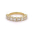 Jack Weir & Sons 2.56 Carats French Cut Diamond 18k Yellow Gold Half Eternity Band