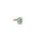 Vintage 1.15 Carat Emerald Diamond 18 Karat White Gold Cluster Ring