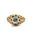 Art Nouveau Rose Cut Diamond 18 Karat Yellow Gold Foil Back Filigree Ring