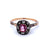 Antique Austro-Hungarian Pink Sapphire Diamond 14 Karat Rose Gold Cluster Ring