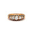 Late Victorian Diamond 14 Karat Yellow Gold Five Stone Band Ring