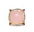Rose Quartz Diamond Pink Tourmaline 18 Karat Yellow Gold Cocktail Ring