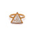 GIA 2.45 Carats Triangular Step Cut Diamond 18k Yellow Gold Solitaire Ring