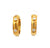 Vintage Tiffany & Co. Italy Diamond 18 Karat Yellow Gold Hoop Earrings