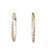 Diamond 14 Karat Yellow Gold Hoop Earrings