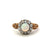 Victorian Opal Diamond 14 Karat Yellow Gold Cluster Ring