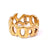 Vintage Tiffany Paloma Picasso Graffiti XO 18 Karat Gold Ring