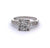 Art Deco Old Mine Cut Diamond Platinum Ring