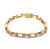 Diamond 14 Karat Yellow Gold Link Bracelet