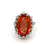 Mid Century H. Stern Imperial Topaz Diamond 18 Karat White Gold Cocktail Ring
