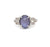 Art Deco Star Sapphire Diamond Platinum Ring