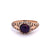 Victorian Garnet 14 Karat Rose Gold Filigree Ring