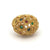 Vintage French Gemstone 18k Yellow Gold Bouquet Dome Ring