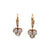 Antique Diamond 18 Karat Yellow Gold Drop Earrings