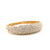 Micropave 11.50 Carat Round Brilliant Cut Diamonds Yellow Gold Bangle