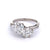 Mid Century French GIA 1.47 & 1.38 Carat Diamond Platinum Toi et Moi Ring