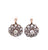 Antique Inspired Diamond Cluster Drop Earrings