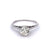 Art Deco Belais GIA 1.24 Carats Old European Cut Diamond 18k White Gold Ring