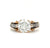 Victorian GIA 1.77 Carats Old European Cut Diamond 18k Rose Gold Silver Ring
