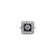 Art Deco Inspired Diamond Onyx Platinum Engagement Ring