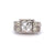Art Deco GIA 1.11 Carats Old European Cut Diamond Platinum Ring