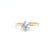 Mid Century 1.00 Carat Round Brilliant Cut 14 Karat Yellow Gold Solitaire Ring