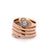 Late Victorian Diamond 14 Karat Rose Gold Wrapped Snake Ring