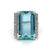 Mid Century 18.82 Carats Aquamarine Diamond Platinum Cocktail Ring