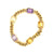Vintage French Amethyst & Citrine 18 Karat Gold Bracelet