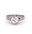 Art Deco French 1.56 Carats GIA Old European Cut Diamond Platinum Buttercup Ring