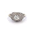 Art Deco Old European Cut Diamond Platinum 14k White Gold Ring